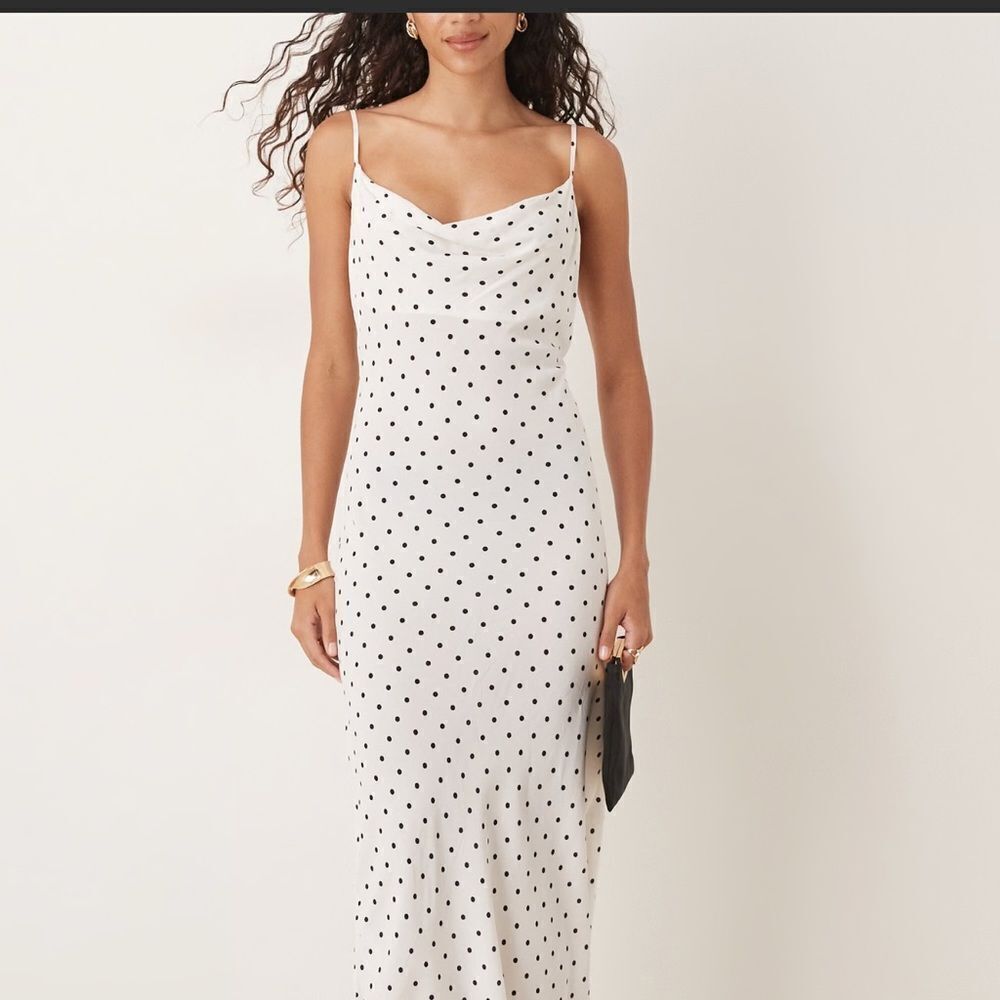 Pretty little thing white with black polka dots #21